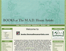 Tablet Screenshot of books.themadhouseartists.com